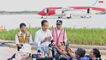 Detik-detik Pendaratan Bersejarah Jokowi di Bandara Nusantara IKN