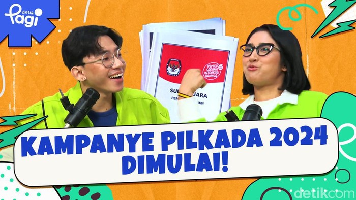 Detik Pagi edisi Rabu, 25 September 2024 membahas Kampanye Pilkada 2024 Dimulai!