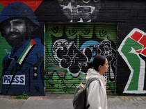 Mural Dukung Palestina Mejeng di Sudut Kota Dublin