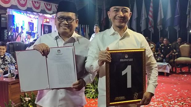 Pasangan Calon Bupati-Wakil Bupati Lebak Hasbi Asyidiki Jayabaya-Amir Hamzah