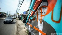 Baliho-baliho yang dirusak ini berada di sepanjang jalan kawasan Pulogebang hingga Ujung Menteng, Jakarta Timur.