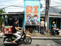 Penampakan Baliho RK-Suswono Dirusak di Jaktim