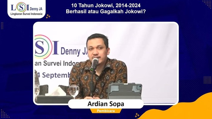 Peneliti senior LSI Denny JA, Ardian Sopa