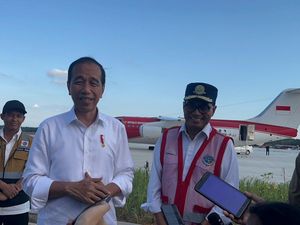 Momen Bersejarah Jokowi Mendarat Perdana di Bandara Nusantara IKN