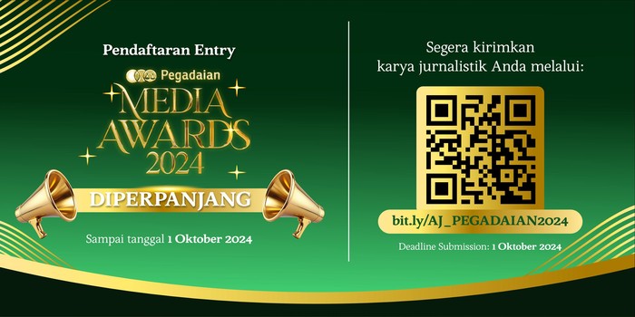 PT Pegadaian memperpanjang jadwal pengumpulan karya ajang Lomba Karya Jurnalistik Pegadaian Media Awards (PMA 2024).