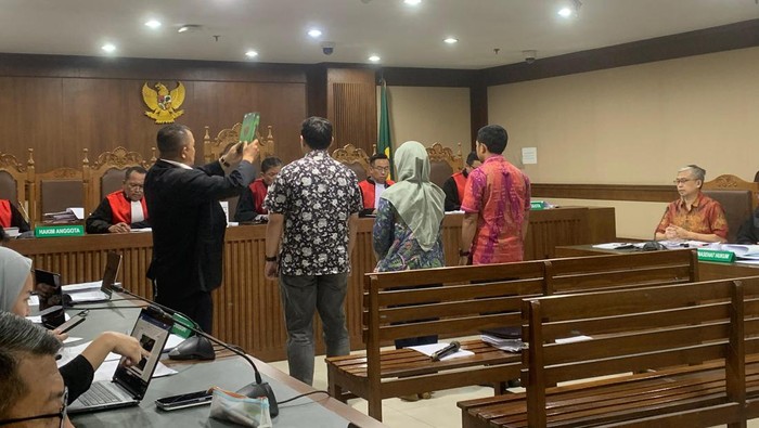 Sidang kasus korupsi jual beli emas Antam (Mulia/detikcom)