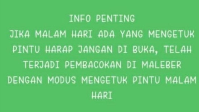 Teror pembacokan modus ketuk pintu di Ciamis.