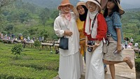 Sejauh mata memandang semuanya hamparan kebun teh.