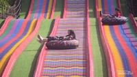 Setelah explore kebun teh jangan lupa mencoba Rainbow Slide di Gunung Mas Puncak.