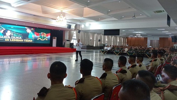 AHY beri kuliah umum di Akmil Magelang (Taufiq/detikcom)