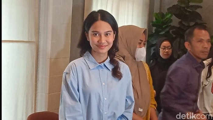 Azizah Salsha saat ditemui di kawasan Jakarta.