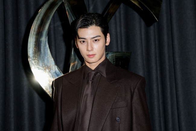 Bahkan tak sedikit netizen yang menilai Cha Eun Woo lebih cocok menjadi brand ambassador Saint Laurent dibandingkan Dior. Saat menghadiri acara perilisan koleksi Dior, Mei lalu, penampilannya tuai kritik hingga disebut bak memakai baju pasien RS. Foto: dok. River Callaway/WWD via Getty Images
