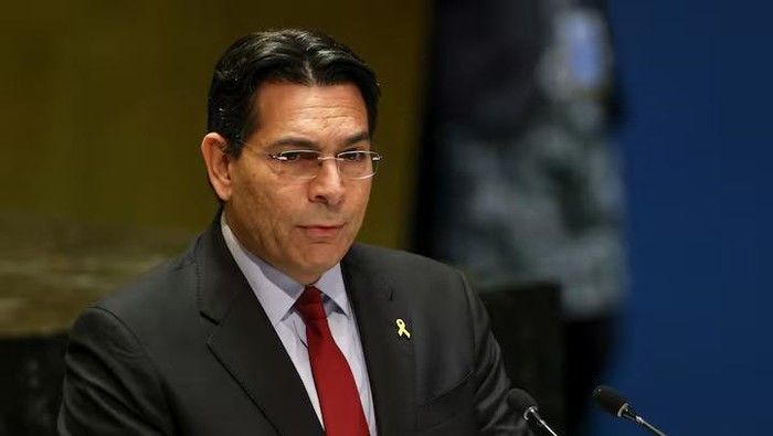 Israel UN ambassador Danny Danon addresses the Summit of the Future in the General Assembly Hall of the United Nations Headquarters in New York City, U.S., September 22, 2024. REUTERS/Caitlin Ochs/File Photo Purchase Licensing Rights