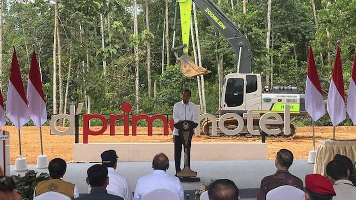 Presiden Joko Widodo (Jokowi) Groundbreaking Sekolah di IKN, Rabu (25/9/2024).
