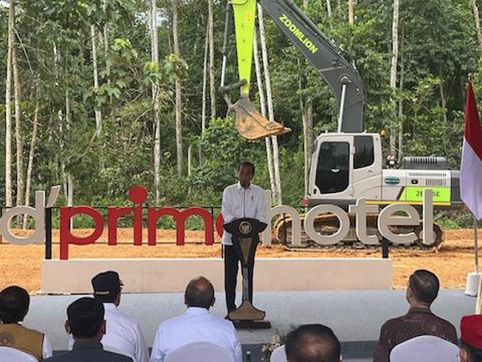 Jokowi di IKN (Eva/detikcom)