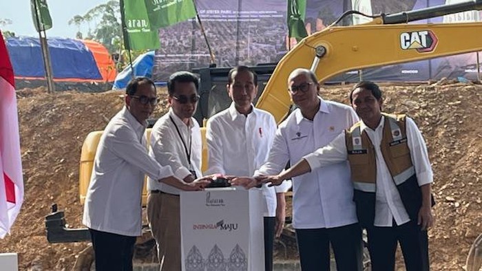 Jokowi Groundbreaking Teras Hutan Kota di IKN