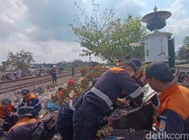 Pos Jaga Remuk Imbas Laka KA Taksaka, Perlintasan Gubug Bantul Ditutup