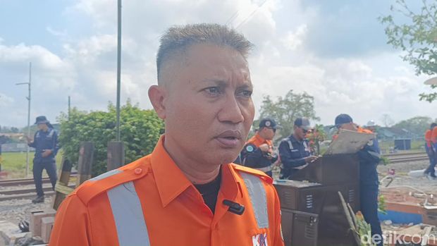 Manajer Humas PT KAI Daerah Operasional (Daop) 6 Yogyakarta Krisbiyantoro saat ditemui di Argosari, Sedayu, Bantul, Rabu (25/9/2024).
