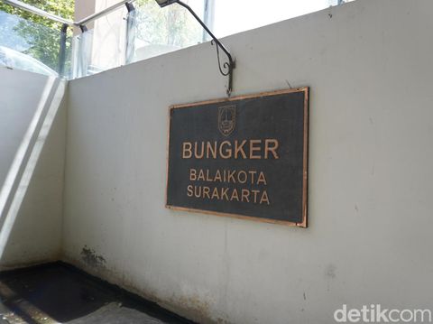 Kondisi bunker kuno di Balai Kota Solo, Rabu (18/9/2024).