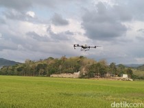 Petani di NTT Mulai Semprot Pupuk dan Obat Hama Pakai Drone