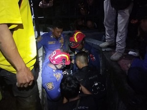 Viral Jambret Nyangkut Saat Sembunyi di Gorong-gorong Bandung