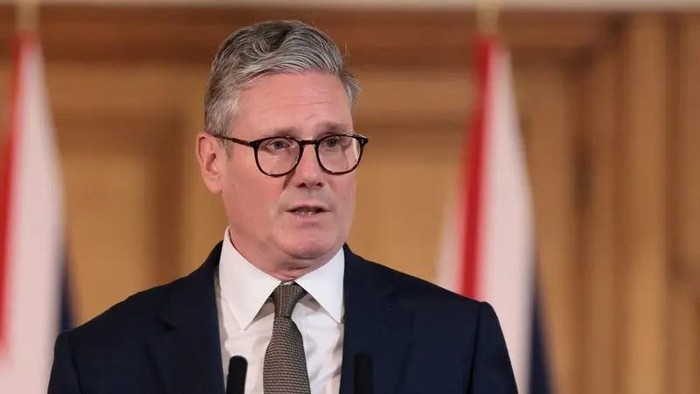 British Prime Minister Keir Starmer delivers a speech in London, Britain, July 6, 2024. (Reuters)