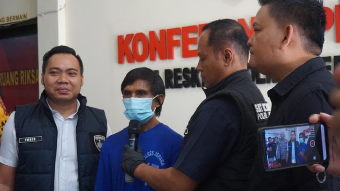 Polres Jepara saat menggelar konferensi pers di kantornya, Rabu (25/9/2024).