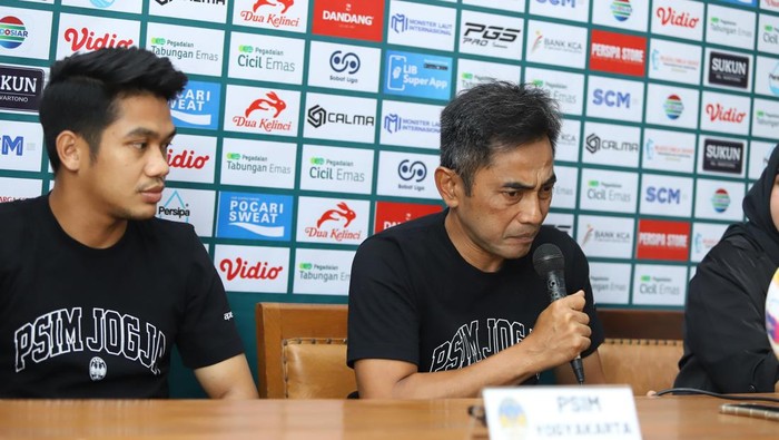 Jumpa pers PSIM Jogja jelang lawan Persipa Pati, Rabu (25/9/2024).