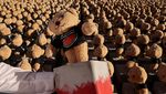 Ribuan Teddy Bear Berbaris di Qatar, Lambangkan Korban Anak di Gaza