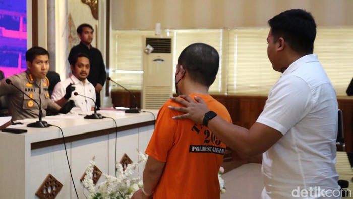 Rilis kasus ayah kandung tega perkosa bocah 10 tahun di Sleman, Rabu (25/9/2024).