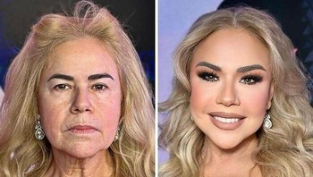 Ini bukan hasil filter, tapi kehebatan penata riasnya. Foto: Boredpanda