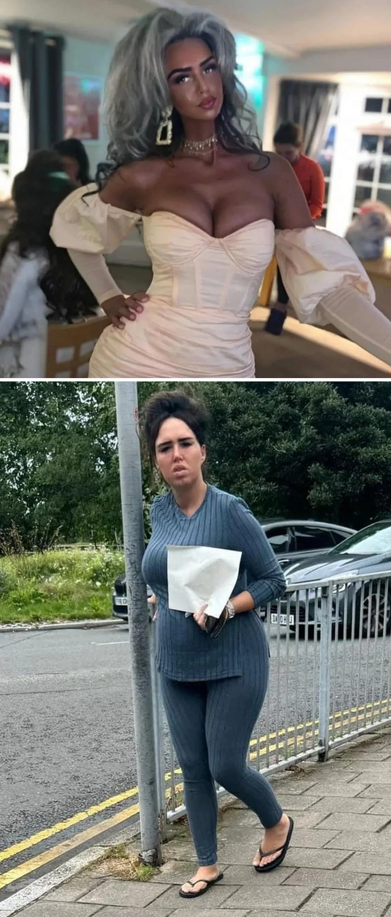 Foto di Medsos VS Kenyataan