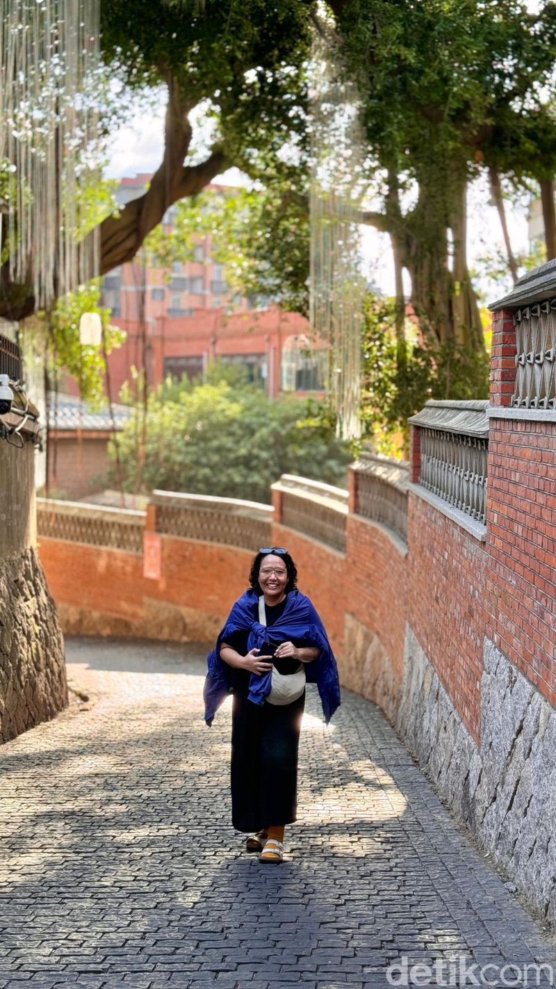 Kawasan kota tua di Yantaishan, Fuzhou, Fujian, China