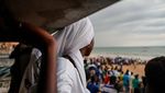 Keseruan Warga Senegal Nonton Pertandingan Sepakbola