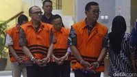 Empat tersangka yang ditahan adalah Sekda Kota Bandung Ema Sumarna, anggota DPRD Kota Bandung Riantono, Wakil Ketua 2 DPRD Kota Bandung Achmad Nugraha, dan anggota DPRD Kota Bandung 2019-2024 Ferry Cahyadi.  