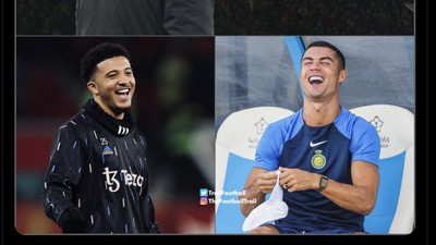 Meme Ronaldo dan Sancho Ikut Ketawa Lihat MU Diimbangi Twente