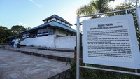 Suasana Masjid Agung Kesultanan Buton di kawasan Benteng Keraton Kesultanan Buton.