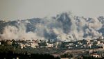 Porak-poranda Lebanon Dibombardir Israel