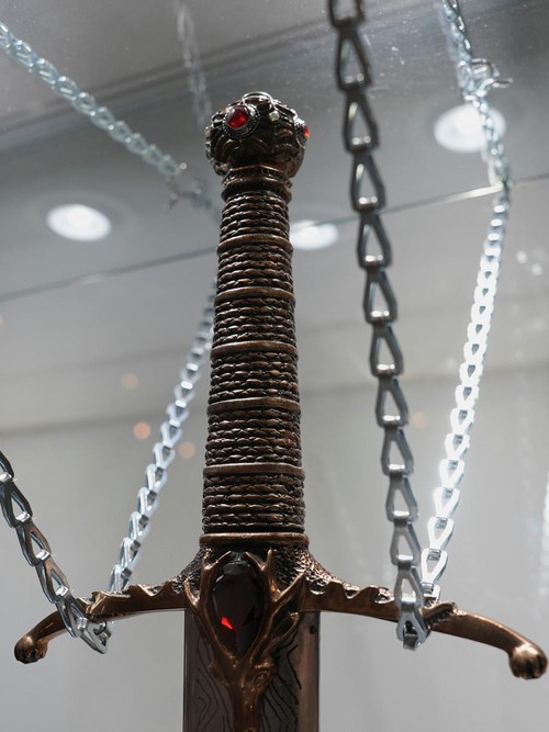Game of Thrones's items are displayed at Heritage Auctions in New York City, U.S., September 20, 2024. REUTERS/Aleksandra Michalska