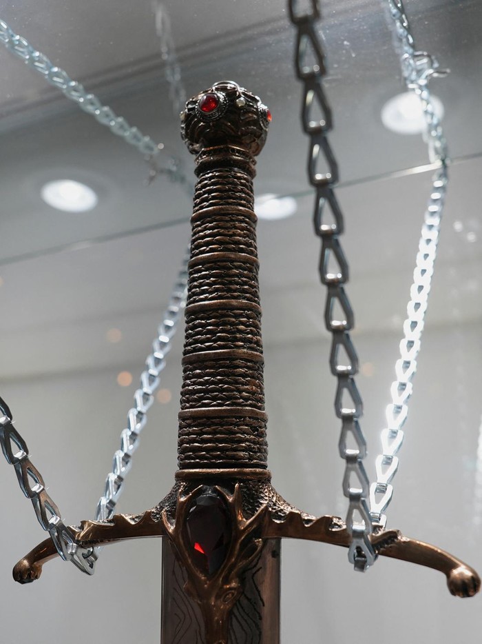 Game of Thrones's items are displayed at Heritage Auctions in New York City, U.S., September 20, 2024. REUTERS/Aleksandra Michalska