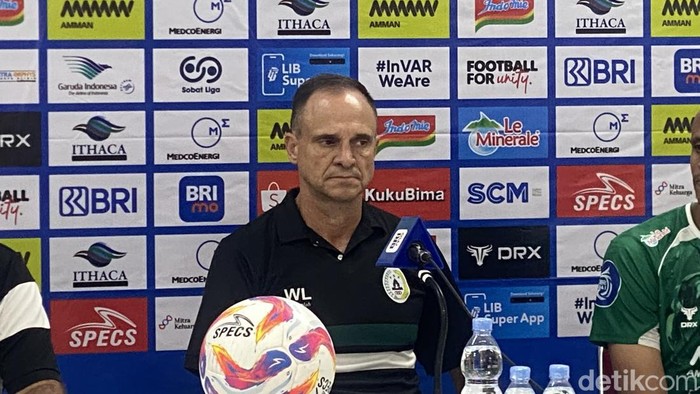 Jumpa pers PSS Sleman usai melawan Malut United, Kamis (26/9/2024).