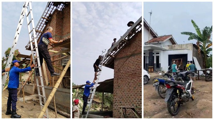 Rumah warga di Lampung rusak usai terjang puting beliung