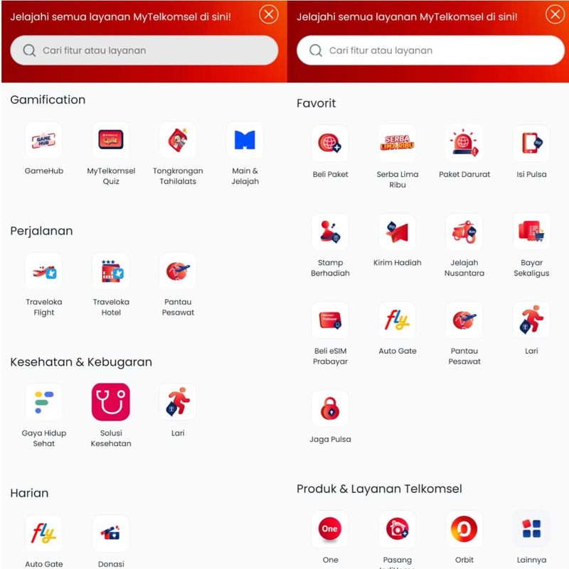 Screenshot MyTelkomsel