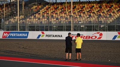 Suasana Persiapan MotoGP di Sirkuit Mandalika