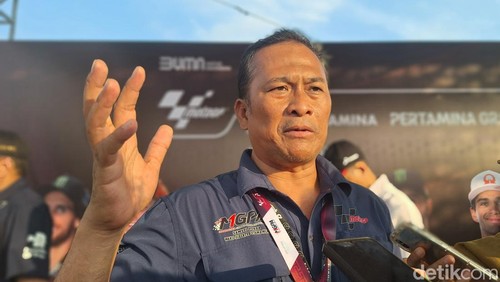 Wakil Direktur Utama Mandalika Grand Prix Association (MGPA) Samsul Purba. (Nathea Citra/detikBali)