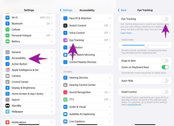 Eye Tracking iOS 18