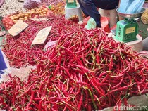 Harga Cabai Keriting di Palembang Tembus Rp 60 Ribu/Kg Jelang Tahun Baru