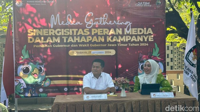 Ketua KPU Jatim Aang Kunaefi.