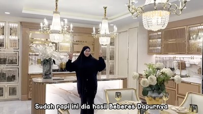 Mewah! Tampilan Dapur Termahal Milik Tasyi Athasyia