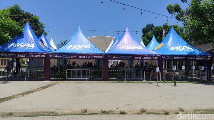 Lokasi penukaran tiket MotoGP Mandalika 2024 di Bazaar Mandalika, Lombok, Nusa Tenggara Barat.
